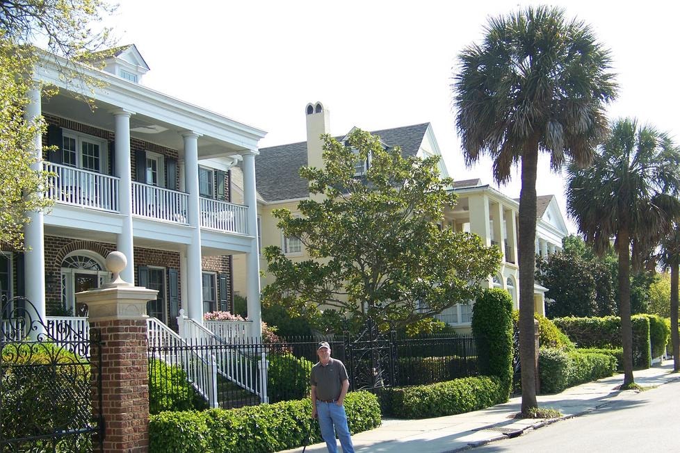 Me, strolling on Murray Boulevard in Charleston